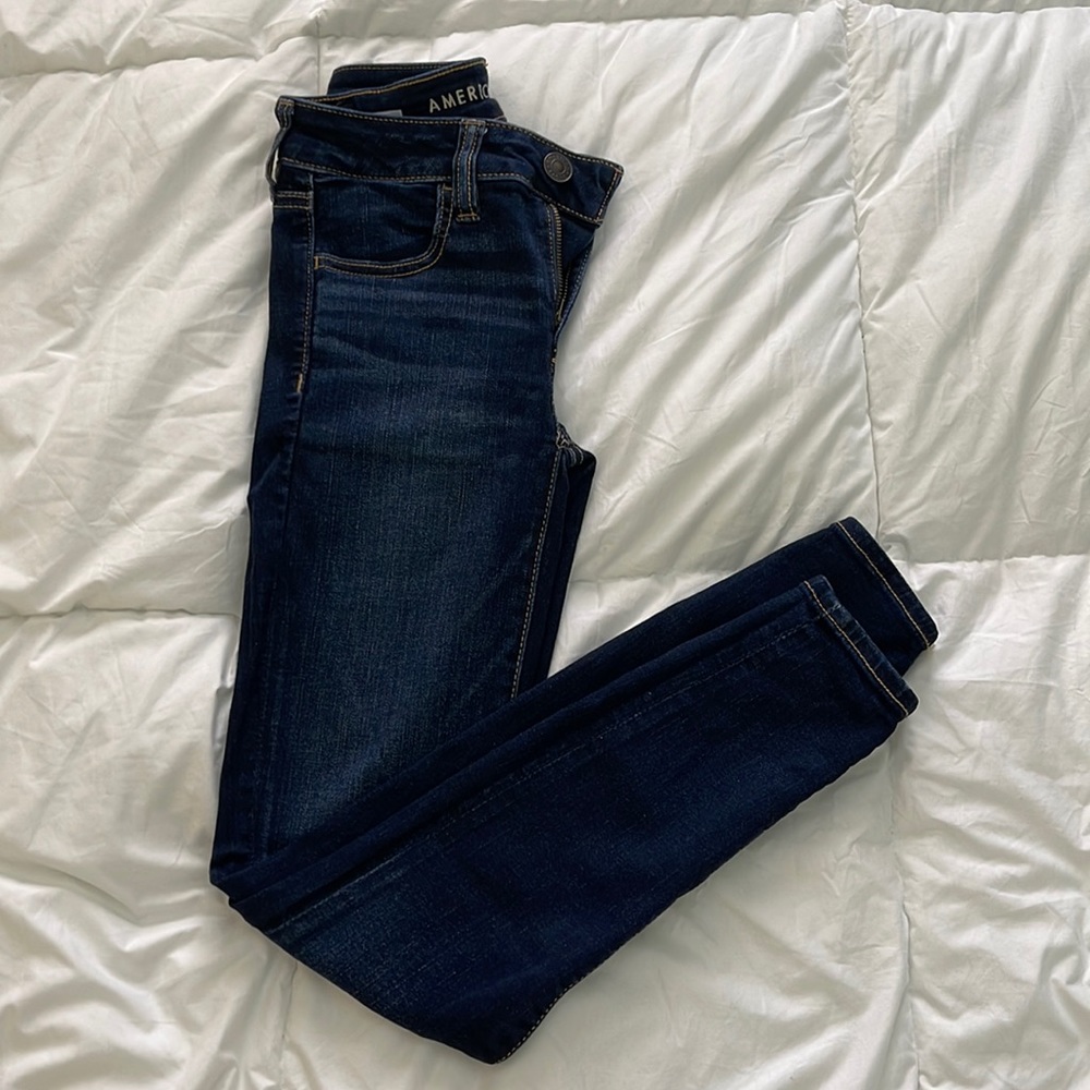 American Eagle Dark Blue Skinny Jeans